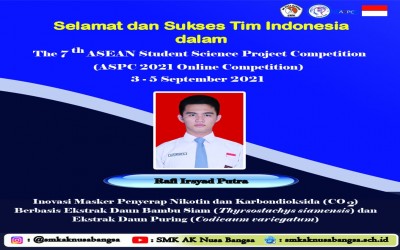 SMK AK Nusa Bangsa Mewakili Indonesia dalam ASPC 2021 Online Competition